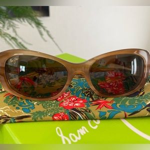 NWOT never worn. Maui Jim Lilikoi MJ 258-22 Sandstone Sunglasses